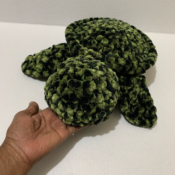 Sea Turtle Handmade Crocheted Large Plush Stuffed Sea Turtle - Picture 9 of 16